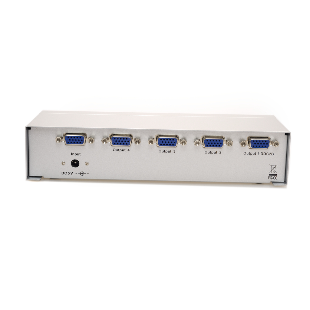 4 Way Auto SVGA Monitor Splitter- up to 400 Mhz